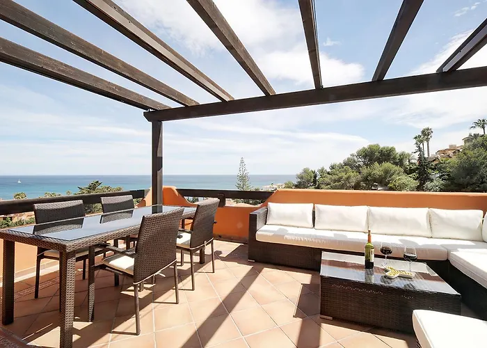 Lägenhet Jardines De Nueva Galera Cozy Penthouse Estepona